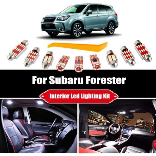 For Subaru Forester 1998-2020 2021 Canbus Vehicle LED Interior Reading Light License Plate Lamp Car Lighting Accessories
