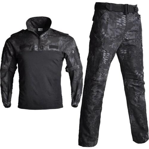 Tactical Uniform Multicam Combat Shirt FG Combat Clothing Training Uniform Military Python Pants + Shirts Airsoft Army Clothes