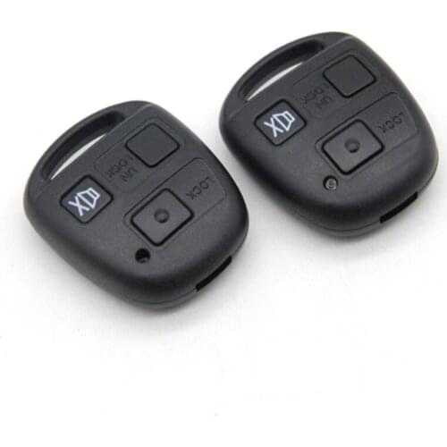 DAKATU Replacement Remote Key Shell For Toyota Yaris Prado Tarago Camry Corolla Land Cruiser Fob 3 Buttons