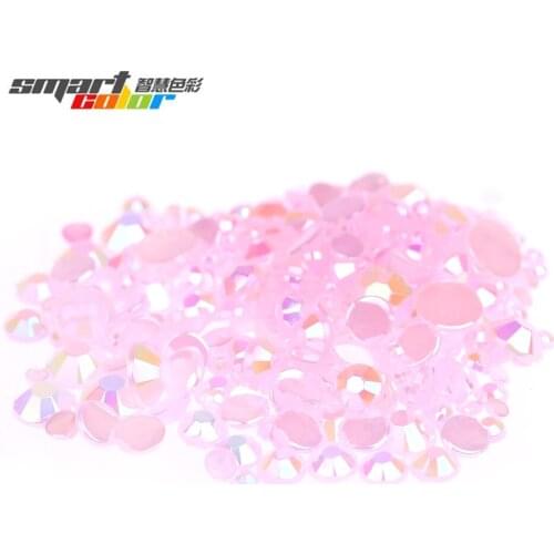 Jelly Pink Color Cute Shiny Various Sizes Optional Acrylic Rhinestones Shoes Clothing Decorations Nail Art Decorations