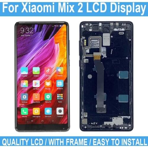 5.99" LCD Display For Xiaomi Mix 2 New Repair Parts Digitizer Assembly For Mi Mix 2 Display Touch Screen With Frame + With Tool
