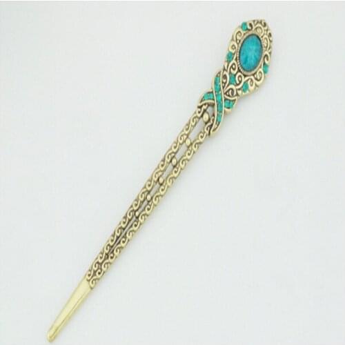 1PC Alloy Women Vintage Metal Hair Clip Lady Girl Fashion Hairpin Barrette Headwear Hair Pins Accessories Hair Styling Tools