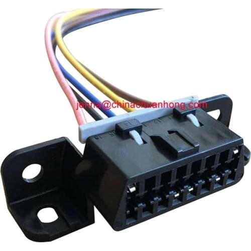 100pcs free shipping 300mm OBD2 Wire pigtail