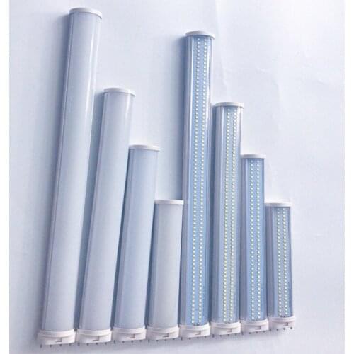 2G11 LED Light 36W 2G11 Tube LED 9W 12W 15W 18W 22W SMD2835 clear frosted Cover 85-265V Warm/Cool White Real power Free Shipping