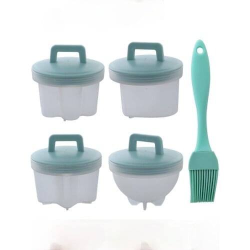 5pcs/set Food Grade Soft Silicone Egg Poacher Breakfast Steamed Egg Mould Cook Poach Cup Kitchen Cooking Tools cooking gadgets