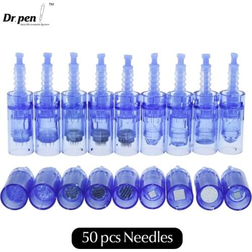 50 pcs Original Dr Pen A6 Needles Replacement Cartridges L1 Tattoo Cartridge 12 pin Microneedling Nano Tips