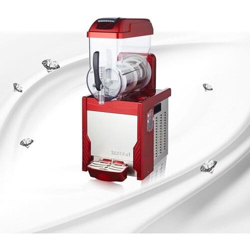 Sha Ice Machine Commercial Self-service Mixing Juice Maker Snow Mud Machine Single Cylinder Beverage Cold Drink Machine XRJ15X1