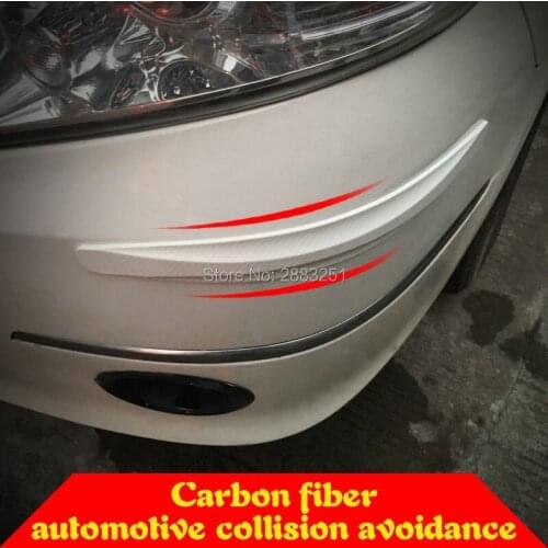2pcs Car styling CAR Bumper Anti-collision Strip Sticker FOR Peugeot 307 308 207 3008 2008 407 508 206 208 406 car Accessories