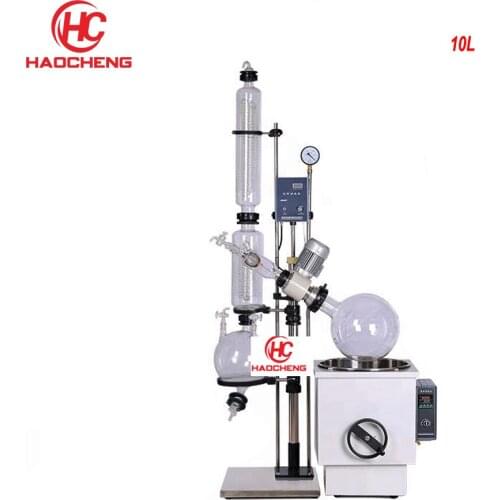Free shipping, Hot Sales 10L Manual Lift Solvent Rotary Evaporator