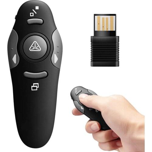 Wireless Presenter 2.4GHz Powerpoint Presentation Remote Control Laser Pointer Office PowerPoint PPT Clicker Presenter Flip Pen