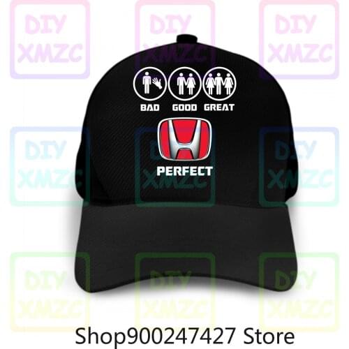 Honda Bad Good Baseball Cap Great Perfect Car Mens Hats
