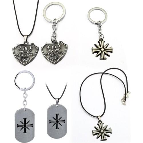 Game Farry 5 Keychain Metal PS4 Edens Gate Key Ring Rape Chain Pendant Men Car Women Bag Porte Clef Fashion Jewelry llavero