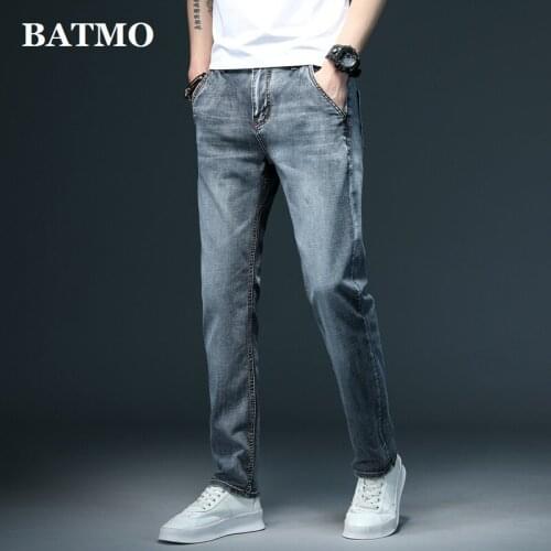 Batmo 2020 new arrival high quality classica elastic jeans men ,mens Straight jeans,casual jeans men,plus-size 28-40 P315