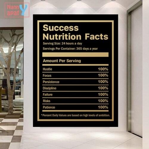 HD Print Canvas Painting Black Inspirational Success Quote Art Posters Wall Art Picture For Living Room Decoration No Framed