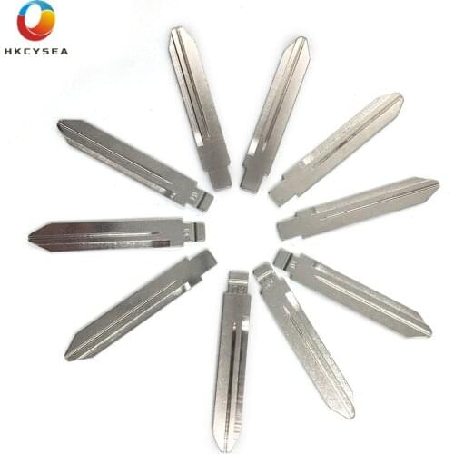 HKCYSEA 10 pcs/lot Metal Blank Uncut Flip KD Remote Key Blade Type #04 for Chrysler / Jeep / Dodge