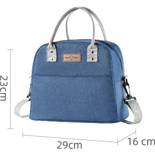 Lunch Bag Insulated Picnic Simple Thermal Food Cold Waterproof Handbag For Women Convenient Lunch Box Tote Food Bags 29*16*23 CM
