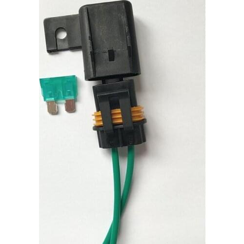 1 set Car Blade Fuse Holder Socket Connector With 1A-30A Fuse 1.5mm2 wire Line length 14CM