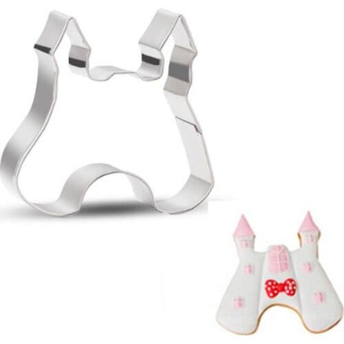 Princess Castle Metal Cookie Cutter Cookware Baking Accessories Fondant Cake Decorating Tools Reposteria Cupcake Topper