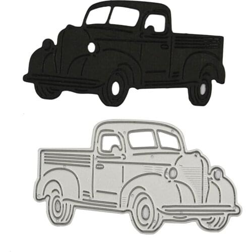 Pick-up Truck Shape Metal Cutting Dies Stencil Knife Mold DIY Scrapbooking Die Cut Embossing New 2019 Stencils Decor Template