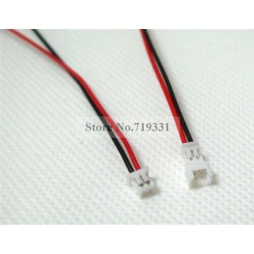 Micro Mini JST 1.25mm T-1 2-Pin Male & Female Connector with Wires Cables 50set