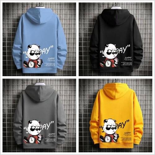 Sweater mens trendy brand ins autumn and winter large size couple 2020 autumn plus velvet round neck loose trendy wild jacket