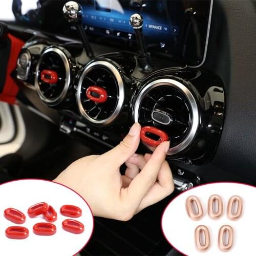 For Mercedes-Benz new A-class B-class GLA/GLB/CLA air outlet adjustment rod cover ABS sports red auto parts