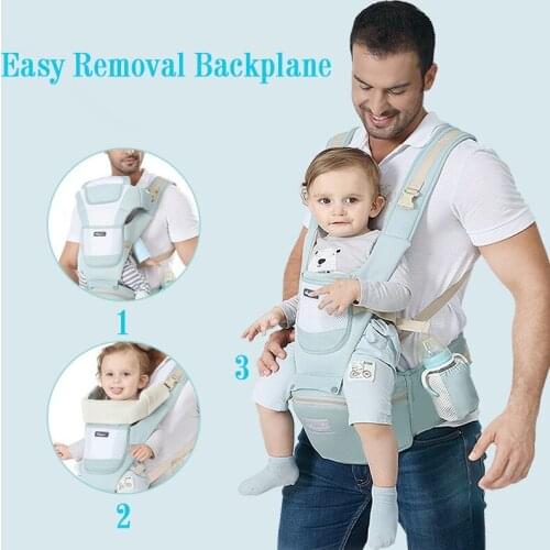Ergonomic Baby Carrier 2019 0-48M Infant Baby Hipseat Carrier Front Facing Ergonomic Kangaroo Baby Wrap Sling for Baby Travel