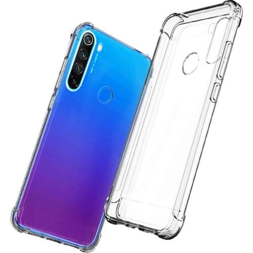 Coque Airbag Clear Phone Case for Redmi Note 8 Pro T Capa Note8 8Pro 8T Original Shockproof Soft Silicone Transparent Thin Cover