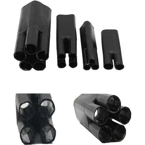 Heat shrink wrap tube with glue Insulation sleeve for 1KV 2-5 core Separate Branch Cable splitter Waterproof Seal Wire protector