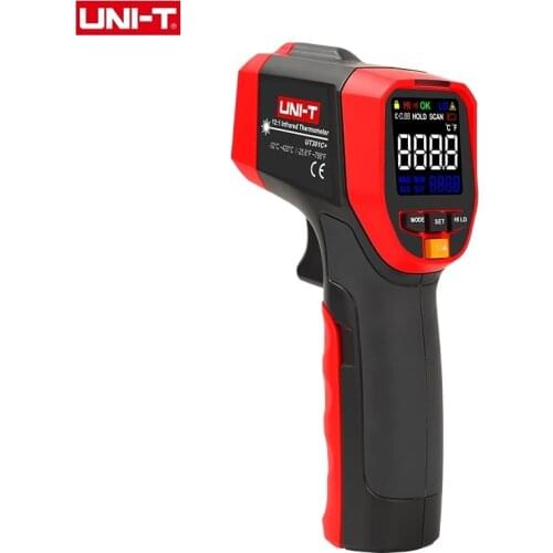 UNI-T Non Contact Infrared Laser Thermometer HD Color Screen Industrial Temperature Measurement UT301A+ UT301C+ IR Gun