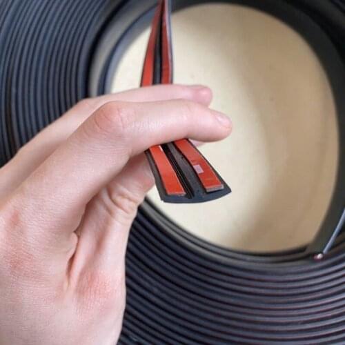 Car Door Seal Strip Front Rear Windshield Sunroof Weatherstrip Edge Protector Trim Rubber Anti-Scratch Strip