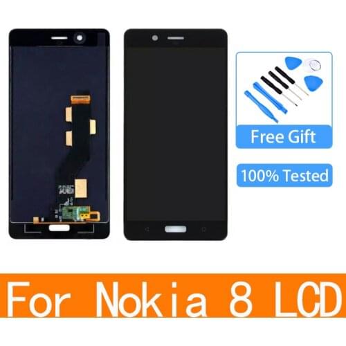 For Nokia 8 N8 TA-1012 LCD Display + Touch Screen Digitizer Assembly Replacement For Nokia8 TA-1004 TA-1052 5.3" LCDs Screen