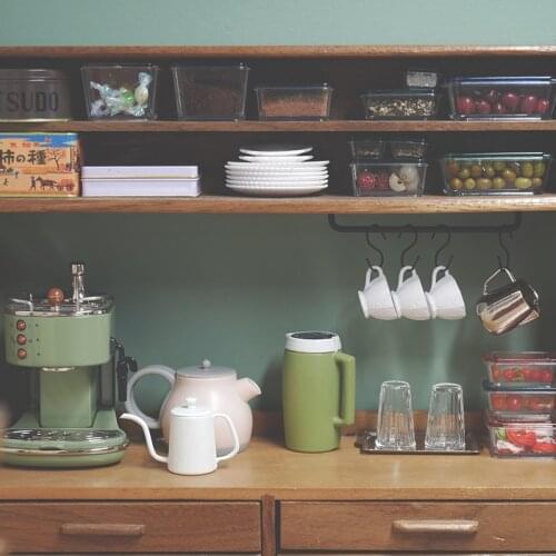 1: 12 Dollhouse Furniture Miniature Hand wash pot Toy Tea Set Pretend Play