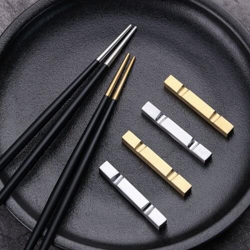 1 Pair Stainless Steel Chopsticks Chinese Metal Chopsticks Non-Slip Food Sticks Silver Portable Reusable Chopsticks Flatware Set