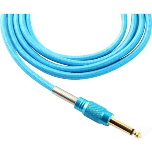 1pcs 1.8m RCA tattoo machine terface cable Clip Cord Switch Hook Line For Conversion kit