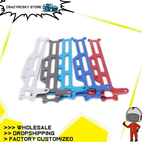 1PC Alloy Radio Tray For Rc Car 1/18 Fs Racing Big Foot Monster Truck Hobby Model RC Hopup Parts 736056 6061-T6 Radio Tray