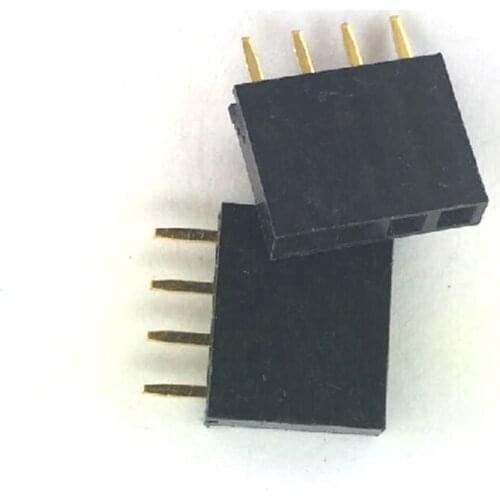10pcs 4 Pin Female Tall Stackable Header Connector socket Shield Office Business Supplies