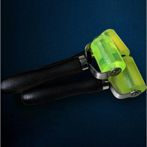 2pcs Car Silica Gel Roller Interior Accessories Installation Tools Soundproofing Pressure Roller Wheel