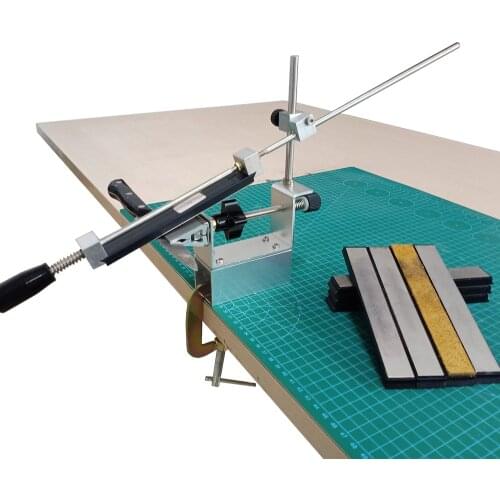 2020 New style kitchen knife sharpener sharpening system fixed angle Edge pro sharpener with whetstone