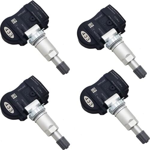 4 PCS /Set Tire Pressure Monitoring System Sensor 56053031AD for Dodge Caliber Chrysler 300 C 433 MHZ ABS+Metal 56053031AC