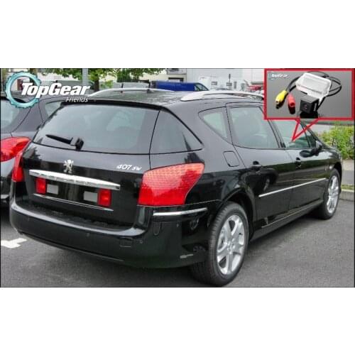 Car Camera For Peugeot 406 / 407 High Quality Rear View Back Up Camera TopGear Friends Use | CCD + RCA