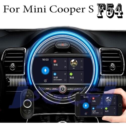 Car Stereo Audio Navigation GPS CarPlay For Mini Cooper S F54 One ClubMan NBT With idriver Knob Amb Light 360 BirdView Navi