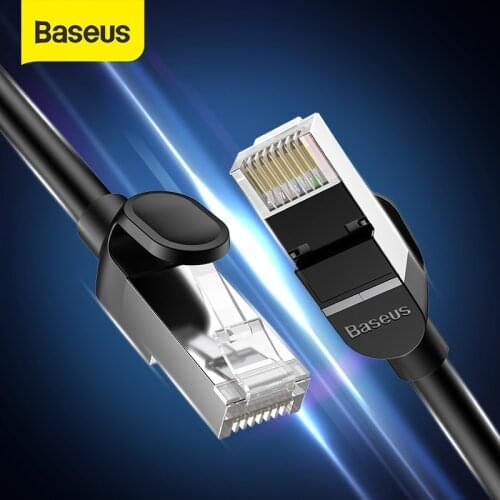 Baseus Ethernet Cable Cat 6 Lan Cable CAT6 RJ 45 Network Cable 15m/10m/5m/3m Patch Cord for Laptop Router RJ45 Internet Cable
