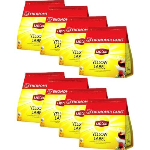 GREAT FRIEND Lipton Teapot Tea Yellow Label 132 8 Packs FREE SHİPPİNG