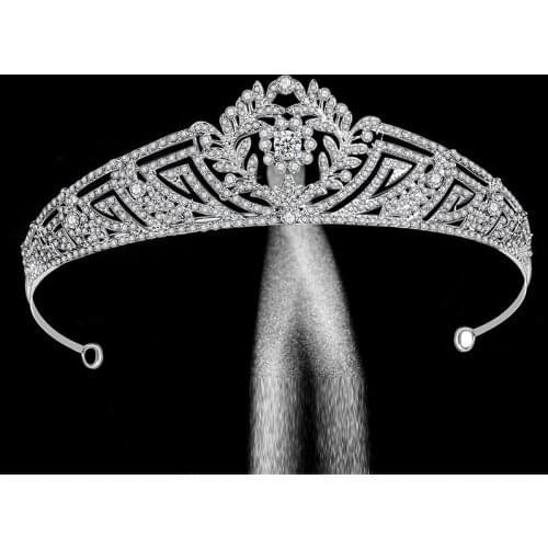 Zircon Crystal Style crown Popular Bridal Wedding Princess Crown Wedding Hair Accessories