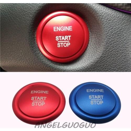For Mercedes Benz A C V Class GLC GLA CLA W176 205 X156 C117 X253 Car Engine Start Stop Button Sticker Ring Ignition Trim Cover