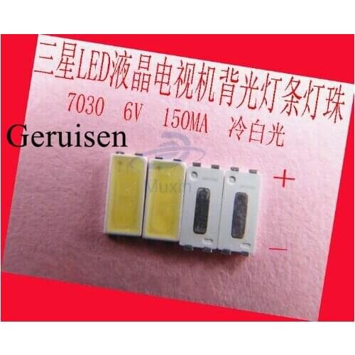 FOR repair Samsung tcl LCD TV LED backlight Article lamp SMD LEDs 7030 6V Cold white light emitting diode
