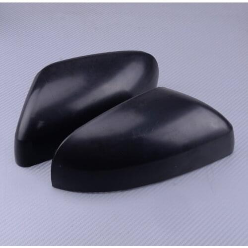 DWCX 1Pair ABS Black Side Wing Door Mirror Cover Casing 39979044 39979062 Fit For Volvo S60 S80 V70 2004 2005 2006