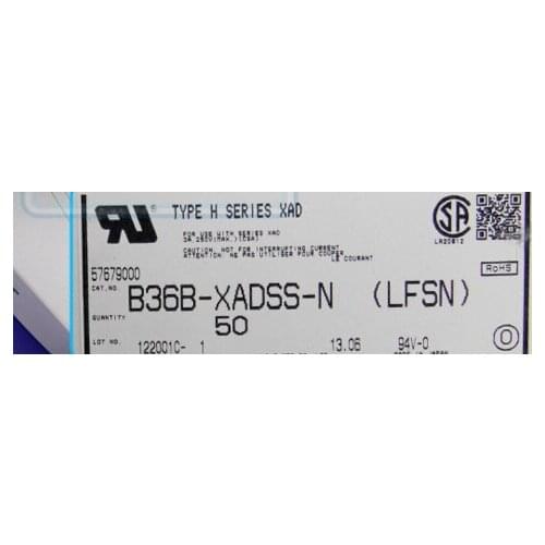 B36B-XADSS-N(LFSN) CONN HDR XAD 36POS 2.5MM TIN Connectors terminals housings 100% new and original parts B36B-XADSS-N