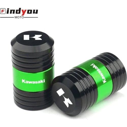 For KAWASAKI Z400 Z900 Z800 Z750 Z1000 Z650 Z300 ZX10R ZX6R ER6N VERSYS Wheel Tire Valve Air Port Stem Cap CNC Airtight Cover